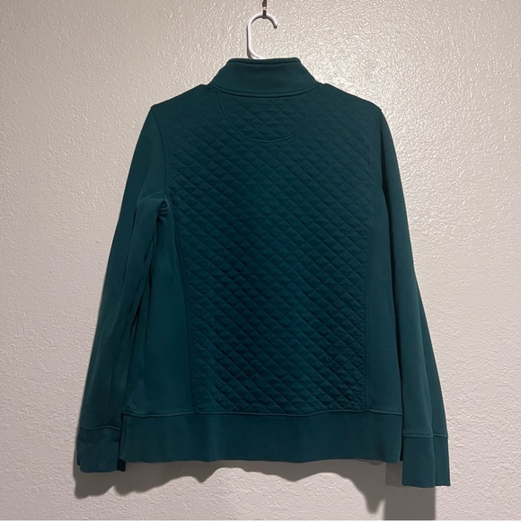 LLBean Quilted Sweatshirt 1/4 Zip Pullover Women's - Picture 5 of 7